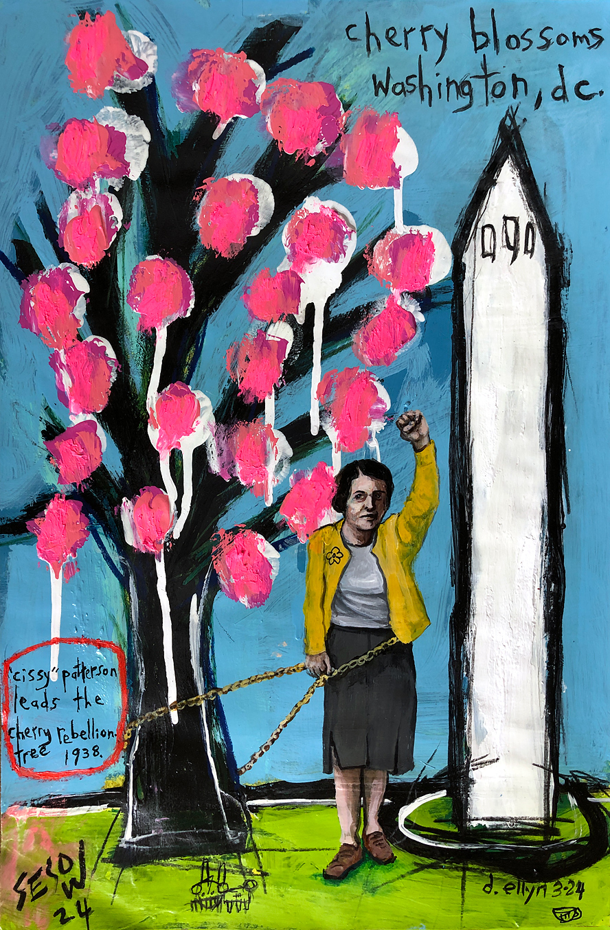 SOLD Defiled collaborative painting by Matt Sesow and Dana Ellyn